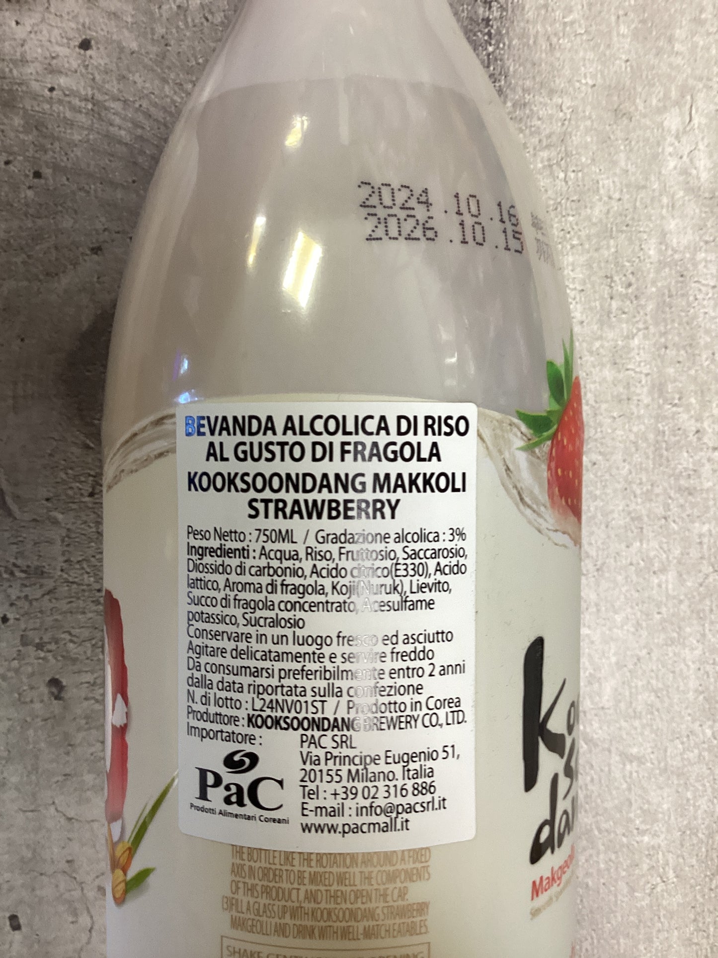 Kooksoondang - Vino di Riso alla fragola 750ml