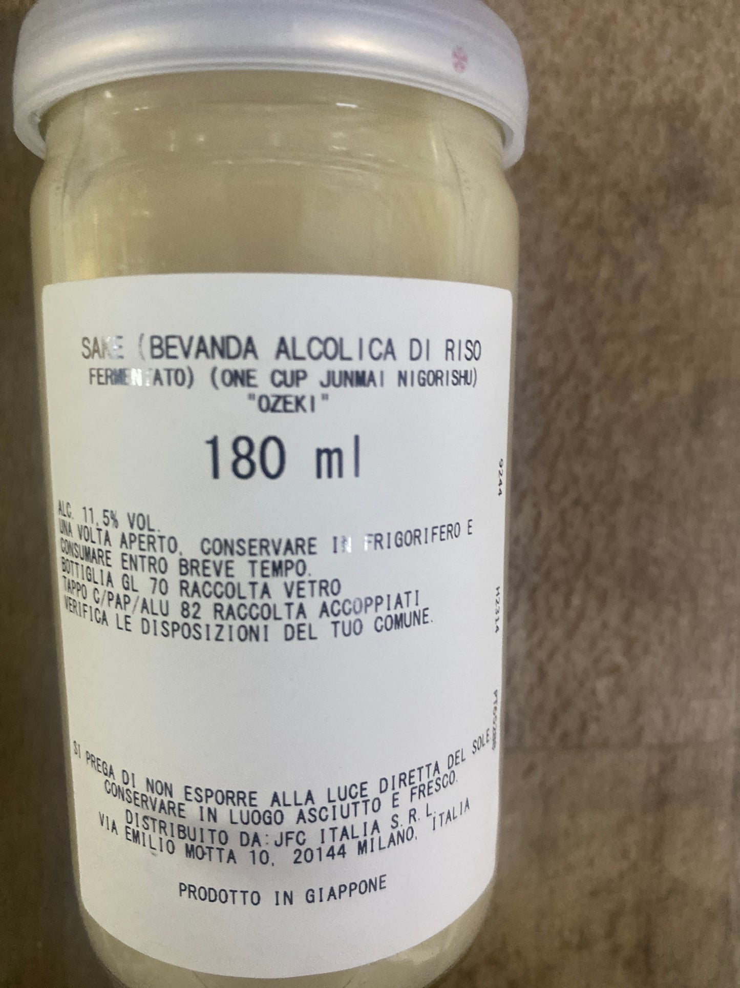 Ozeki - Nigori sakè cup 180ml