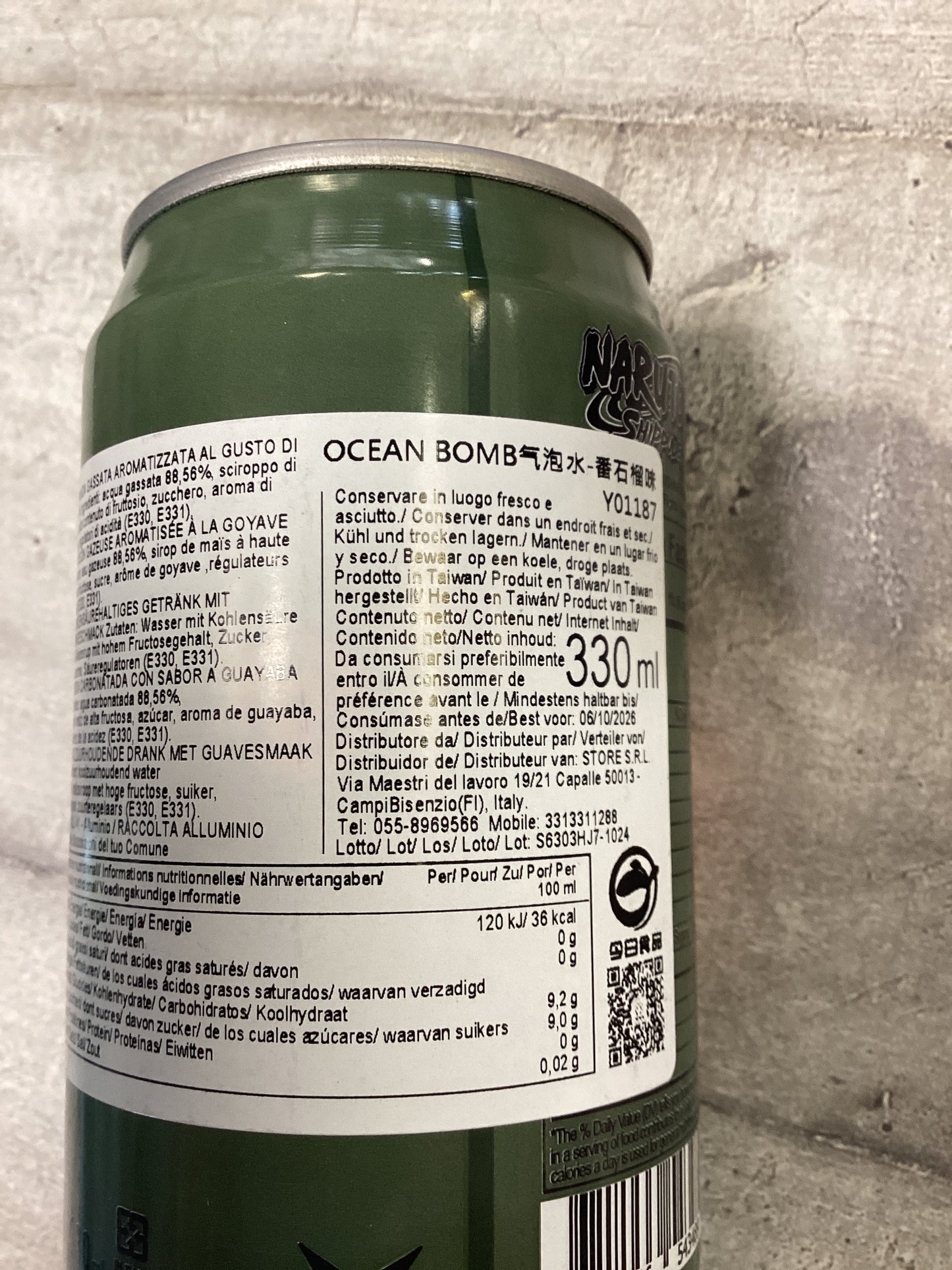 Oceanbomb - Bevanda Naruto alla guava (Kakashi) 330ml