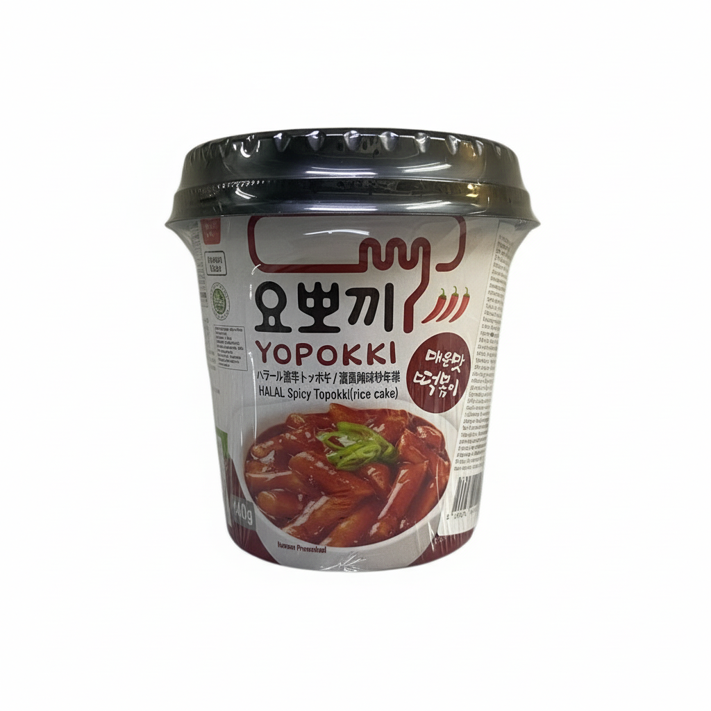 Yopokki - Tteokbokki HALAL Piccanti CUP 120g