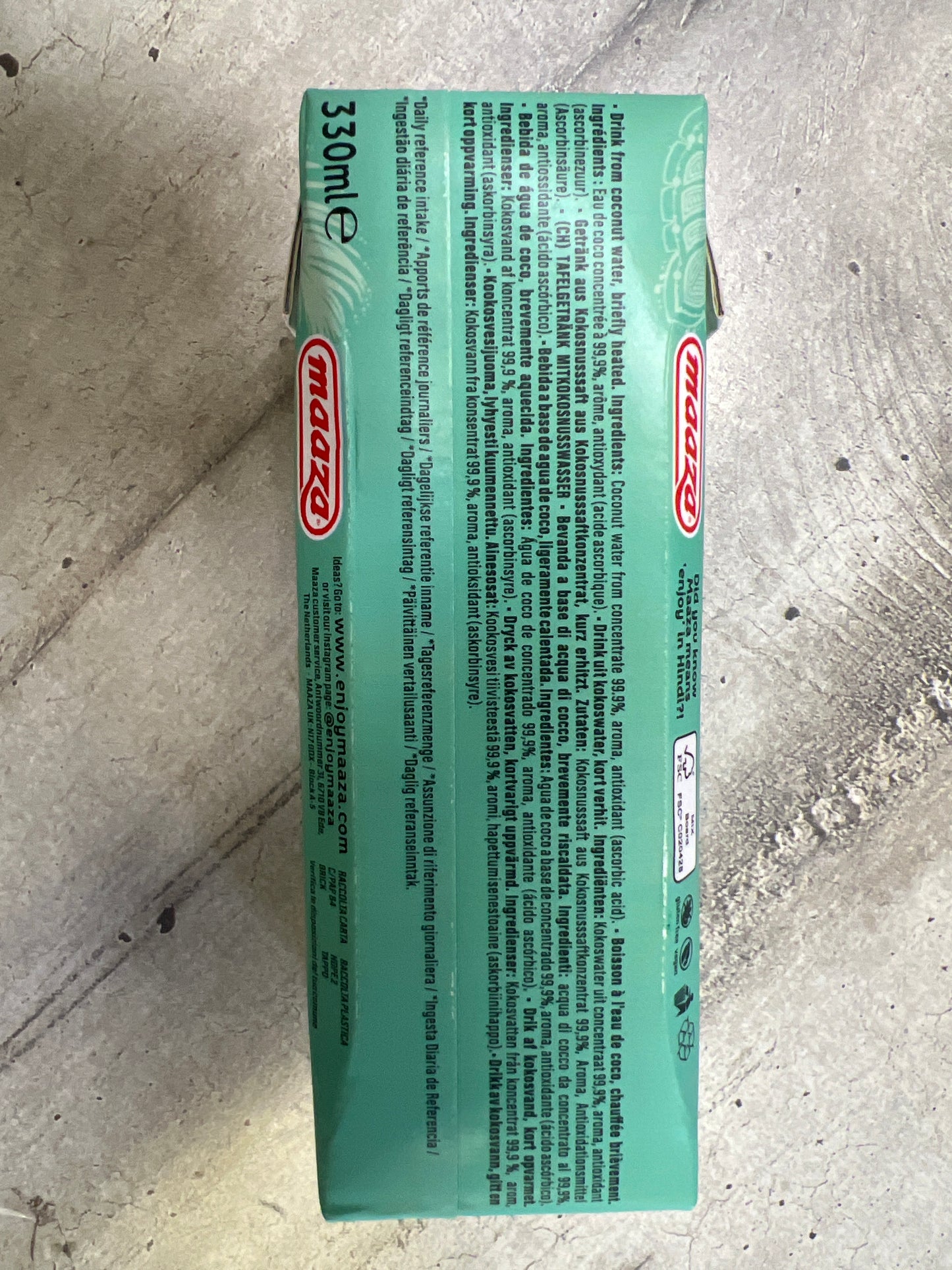 Maaza - Acqua di cocco 330ml