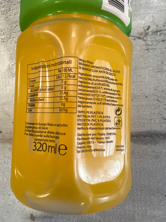 Mogu Mogu - Bevanda al Mango con jelly cocco 320ml