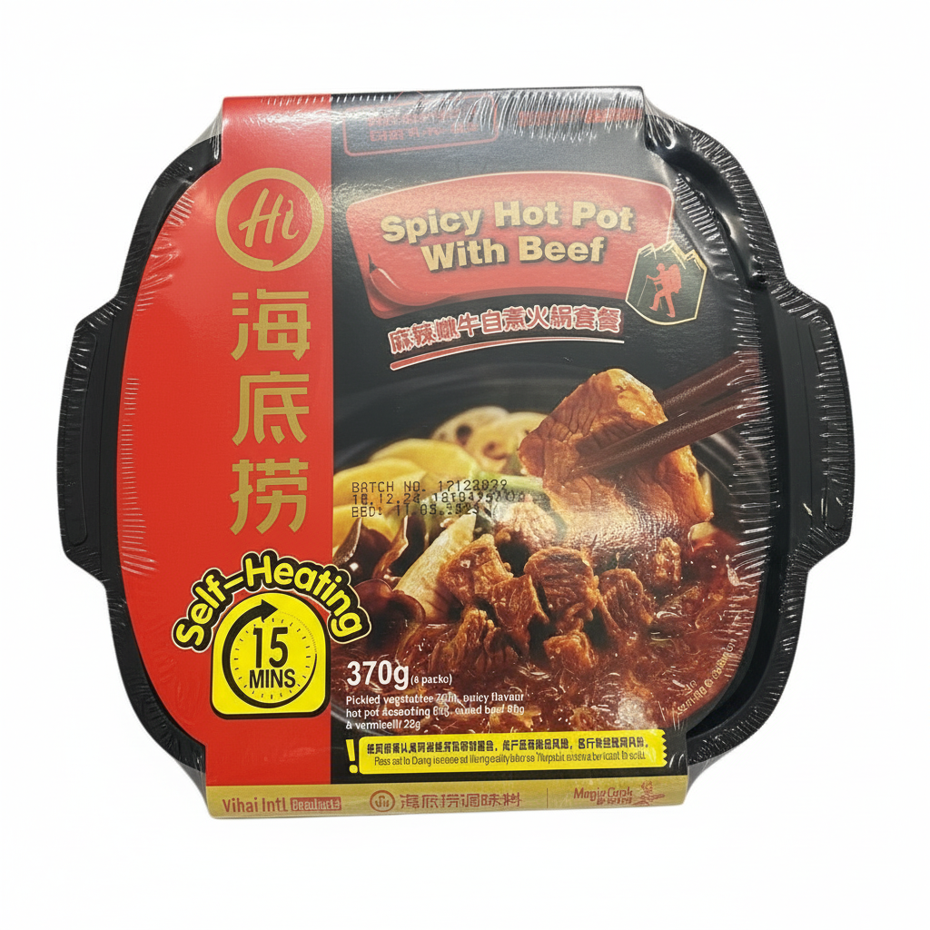 Haidilao - Hotpot instantaneo al Manzo Piccante 370g