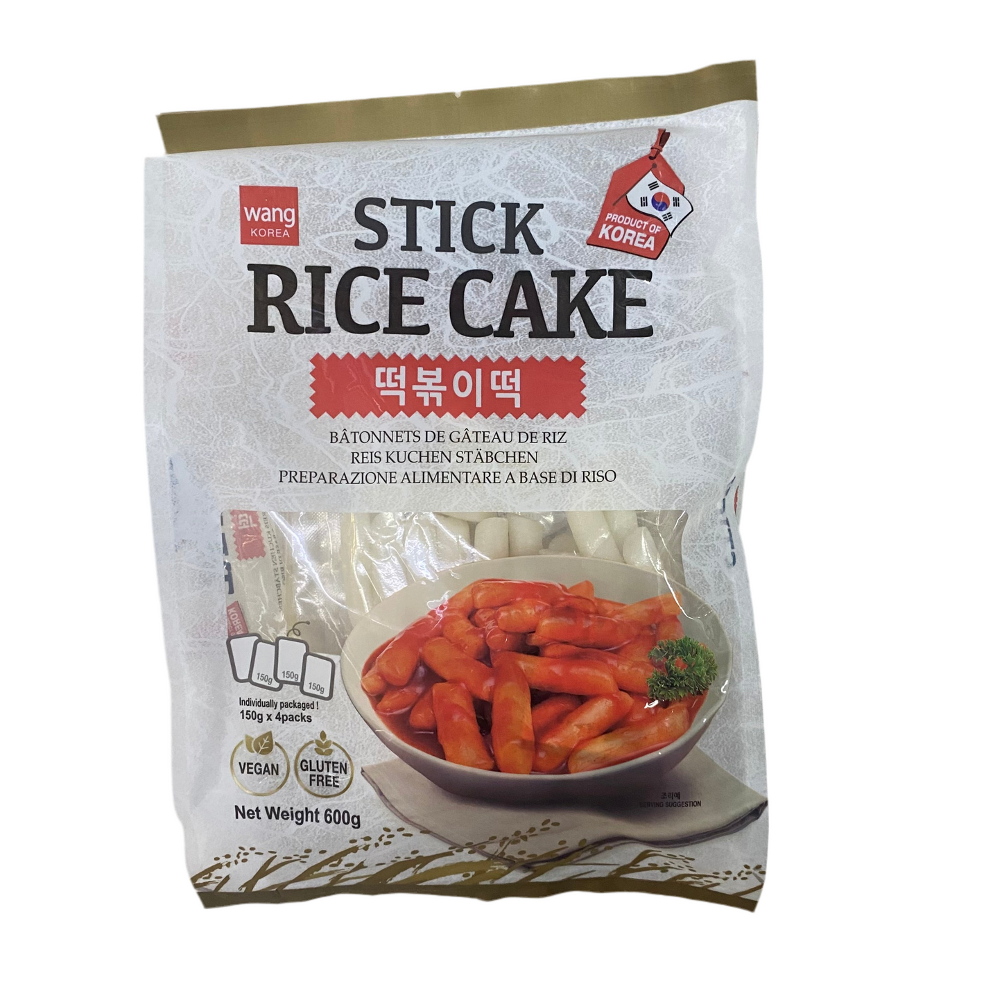 Wang - Gnocchi di Riso Tteokbokki 3 pacchetti 150g