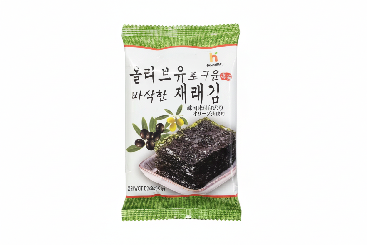 Hanmirae – Alghe snack all’olio di oliva 4,5g