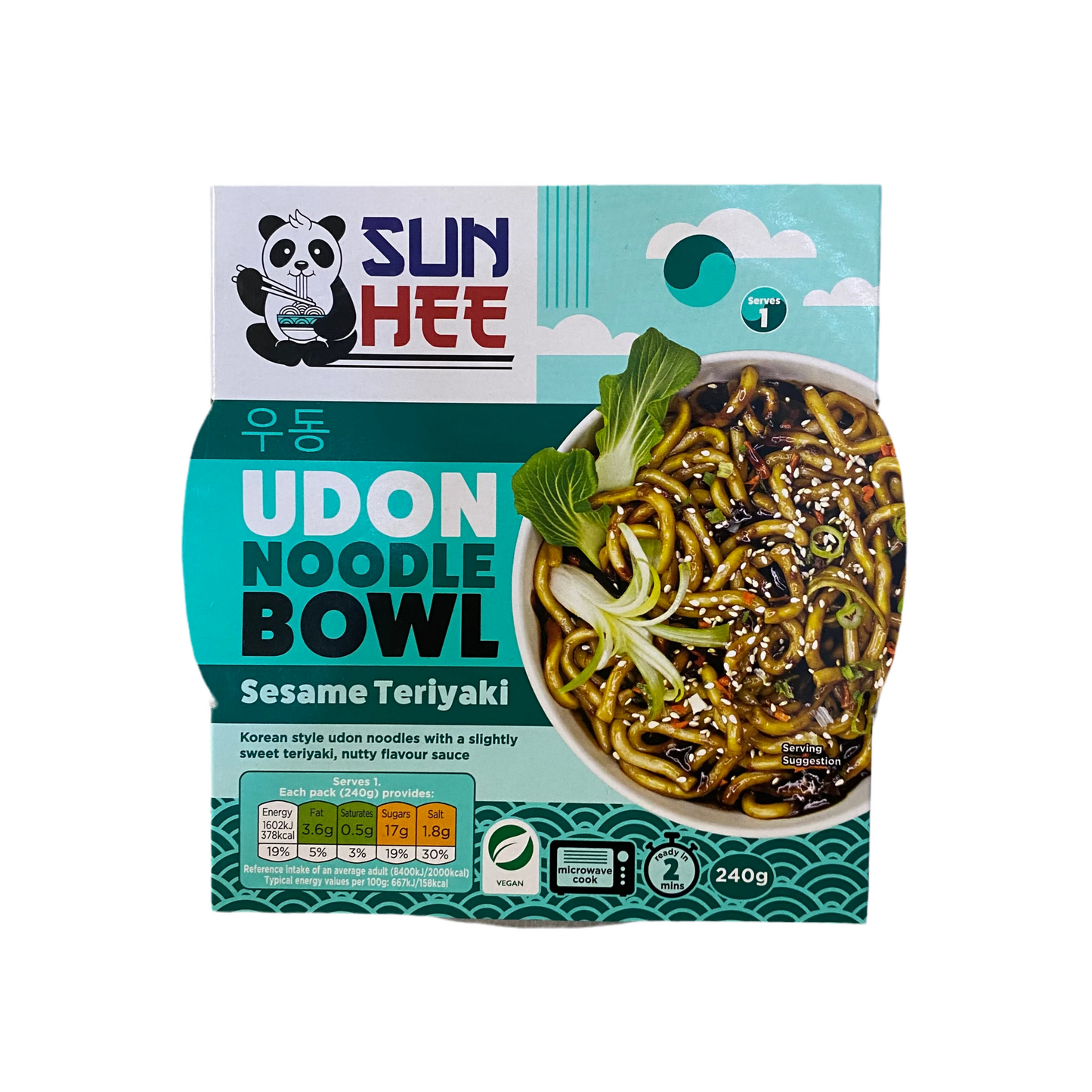 Sunhee - Udon instantaneo alla salsa Teriyaki e Sesamo 240g