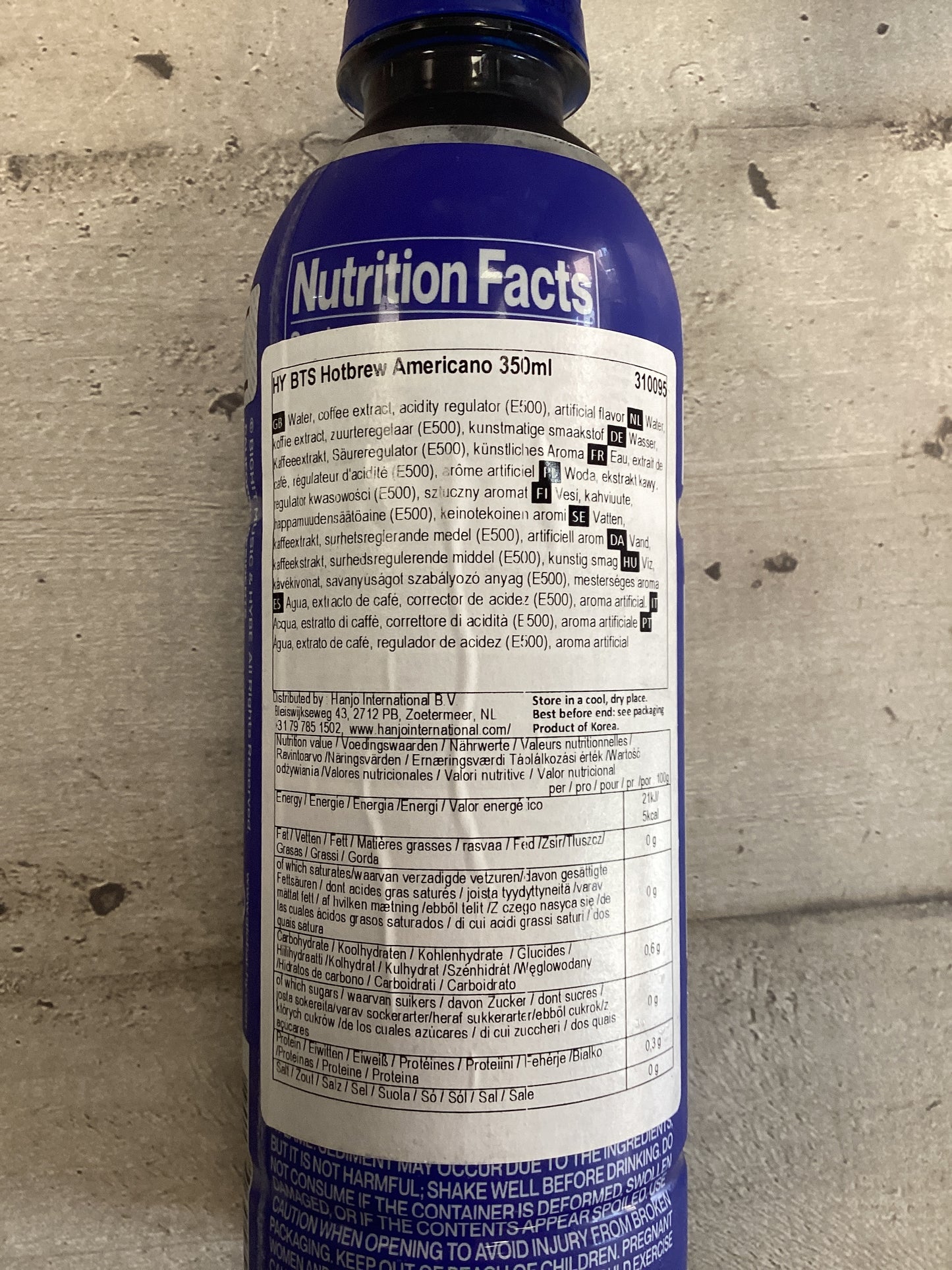 HY BTS - Caffè americano 350ml