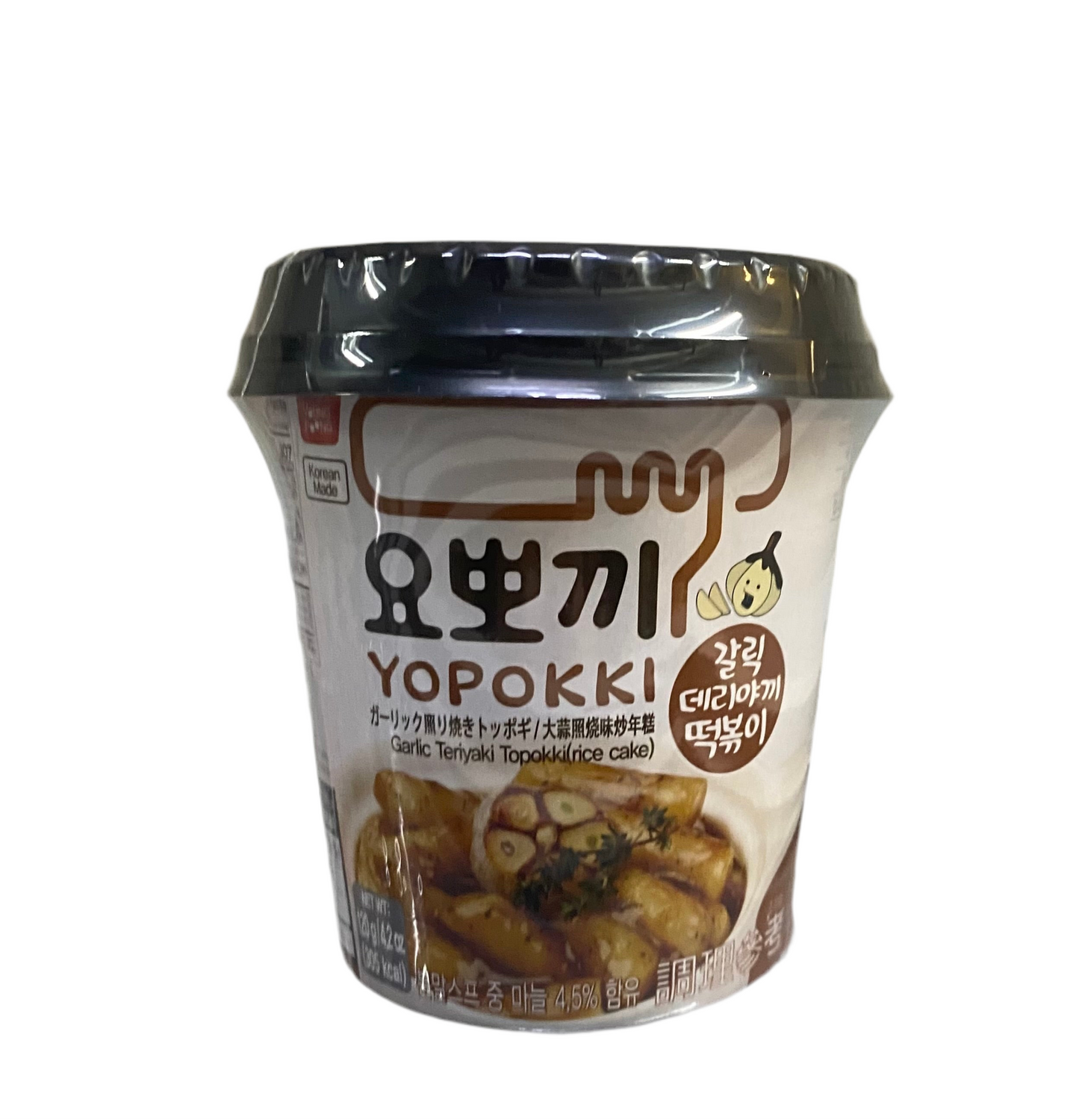Yopokki - Tteokbokki all'Aglio e Salsa Teriyaki CUP 120g