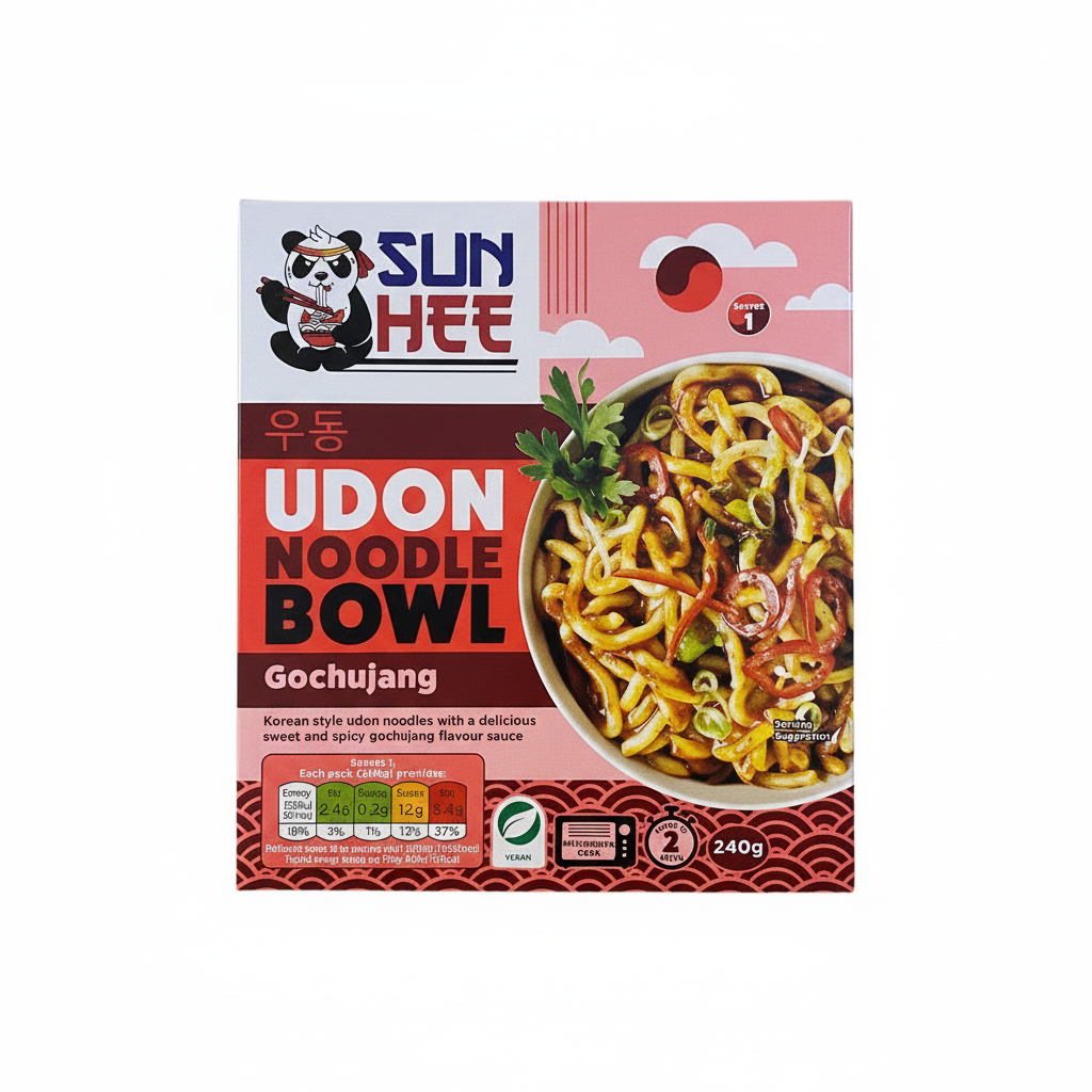 Sunhee - Udon instantaneo al Gochujang Piccante 240g