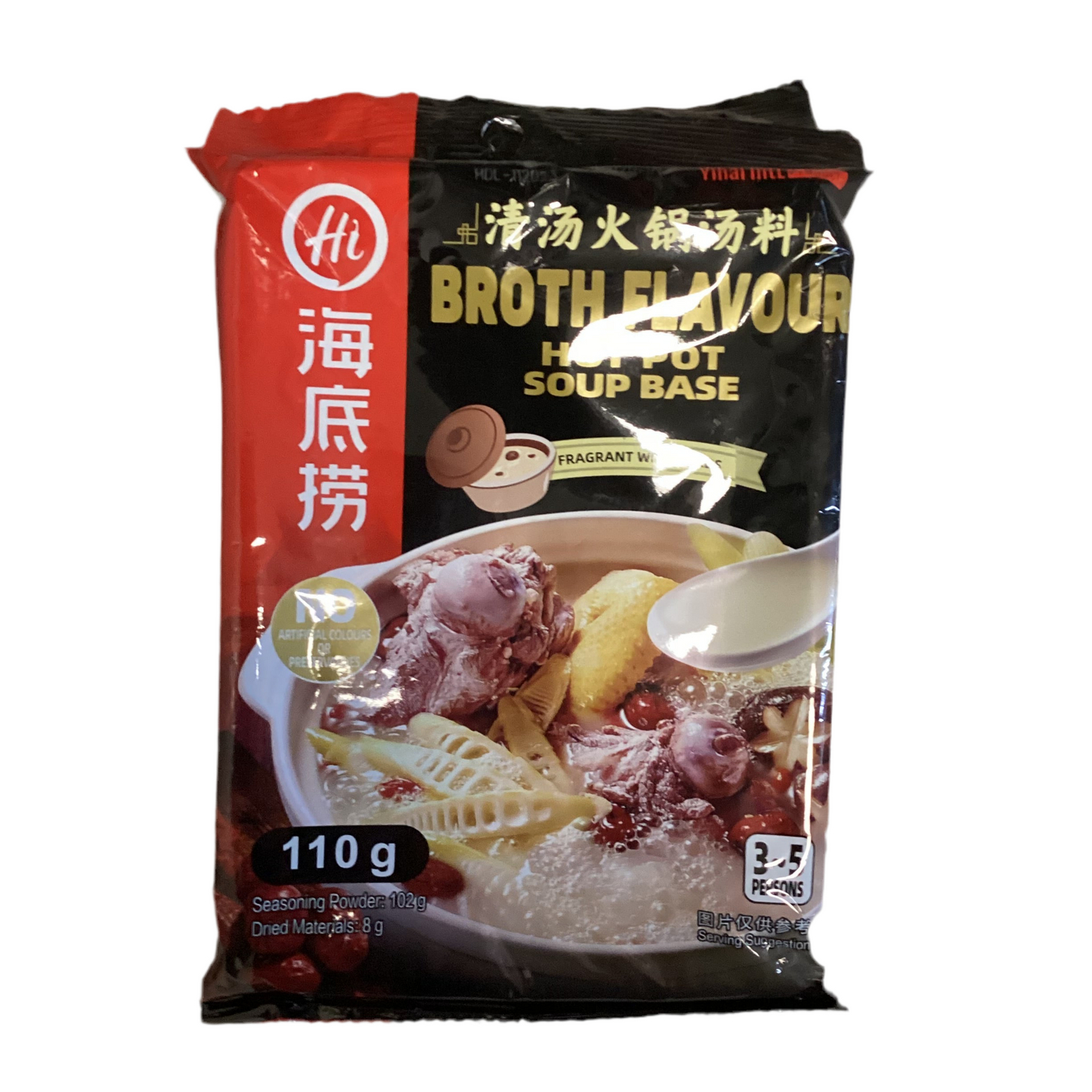 Haidilao - Brodo preparato per hotpot al brodo di pollo 110g