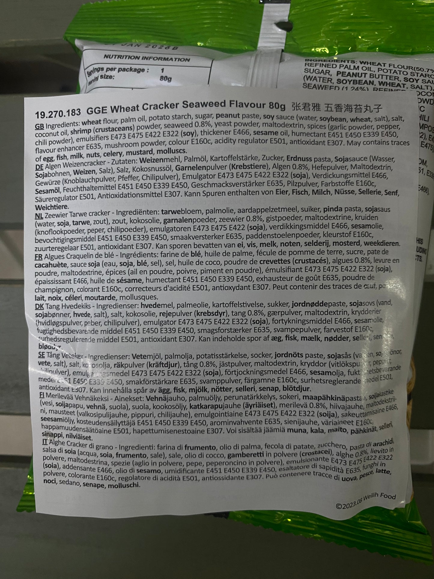 GGE - Snack a cubi di Ramen alle Alghe 80g