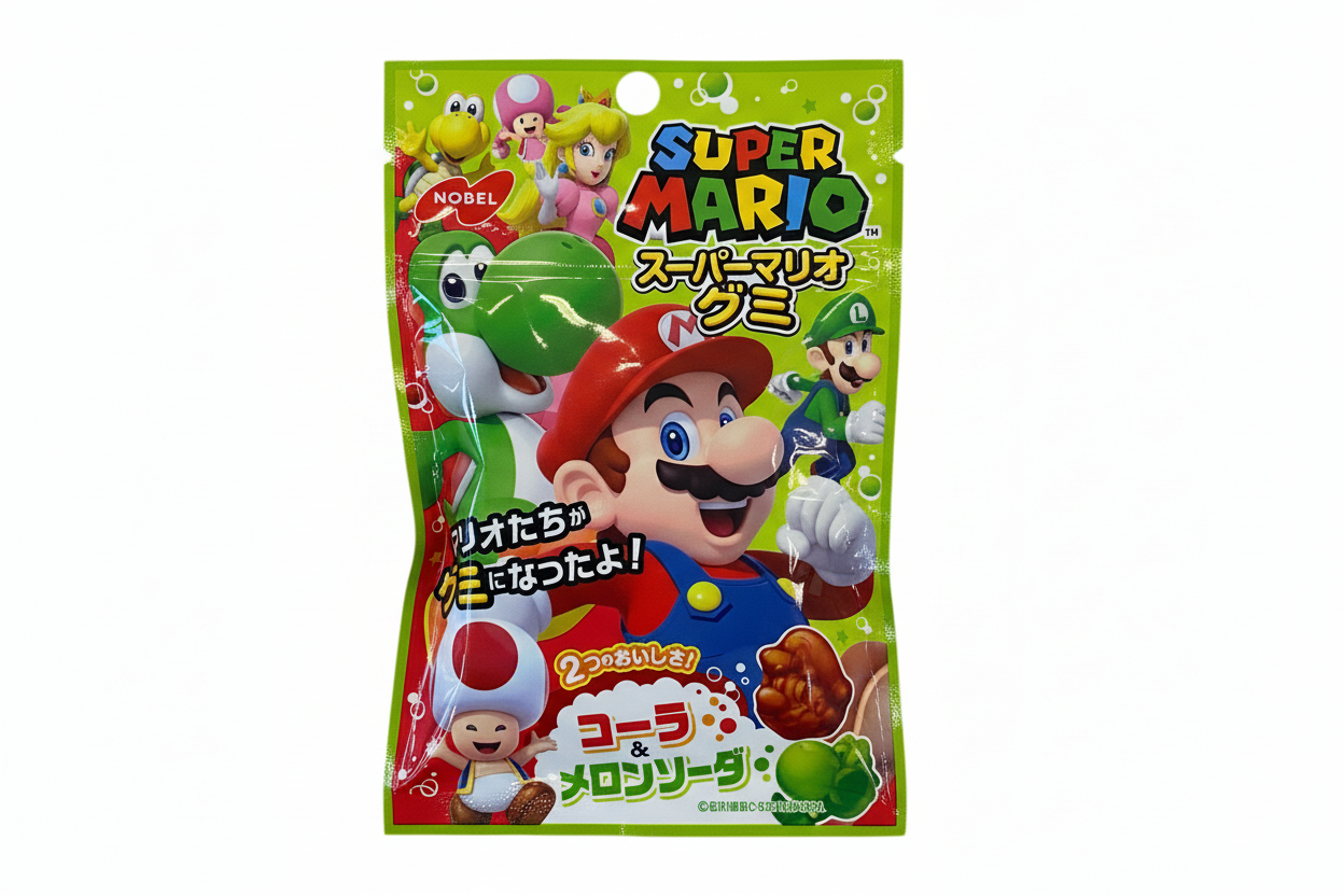Nobel - Super Mario Caramelle gommose Melone e Cola 50g