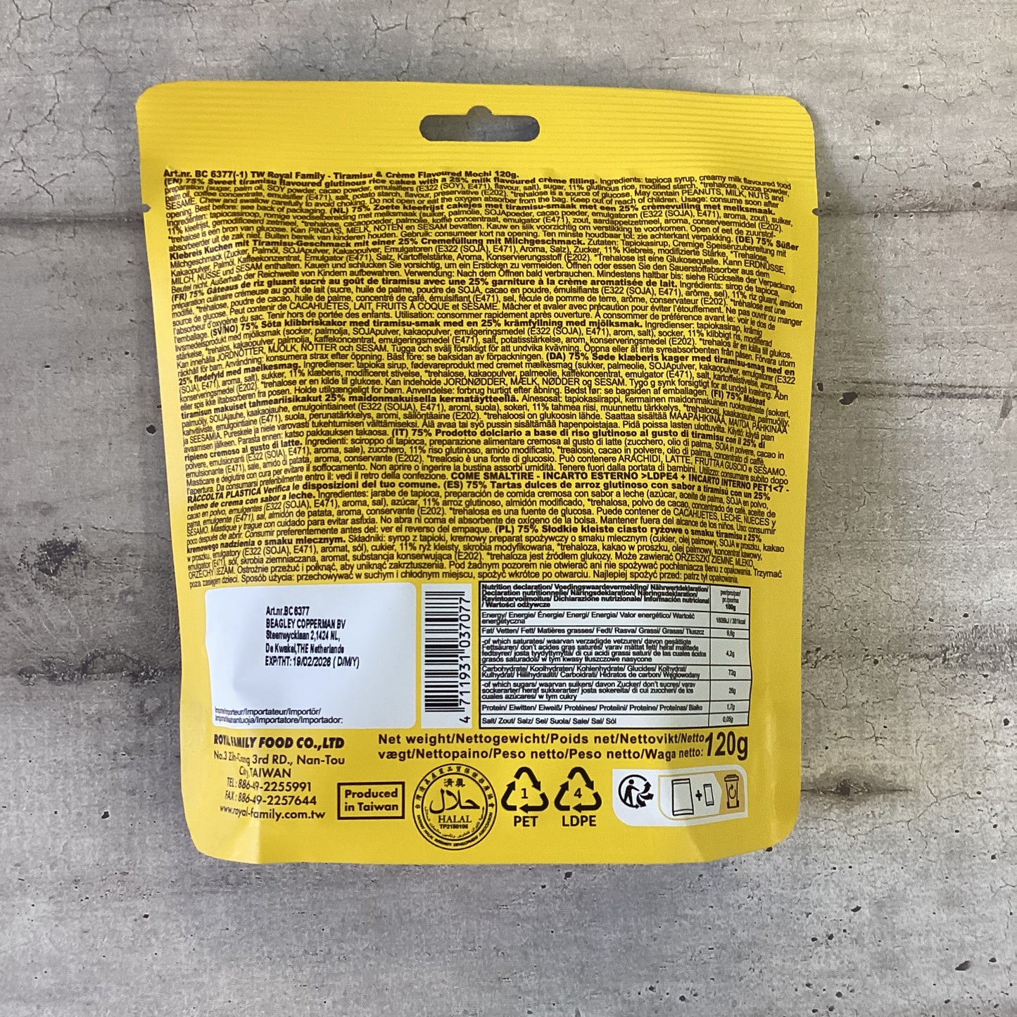 Royal Family - Mochi al tiramisù 120g