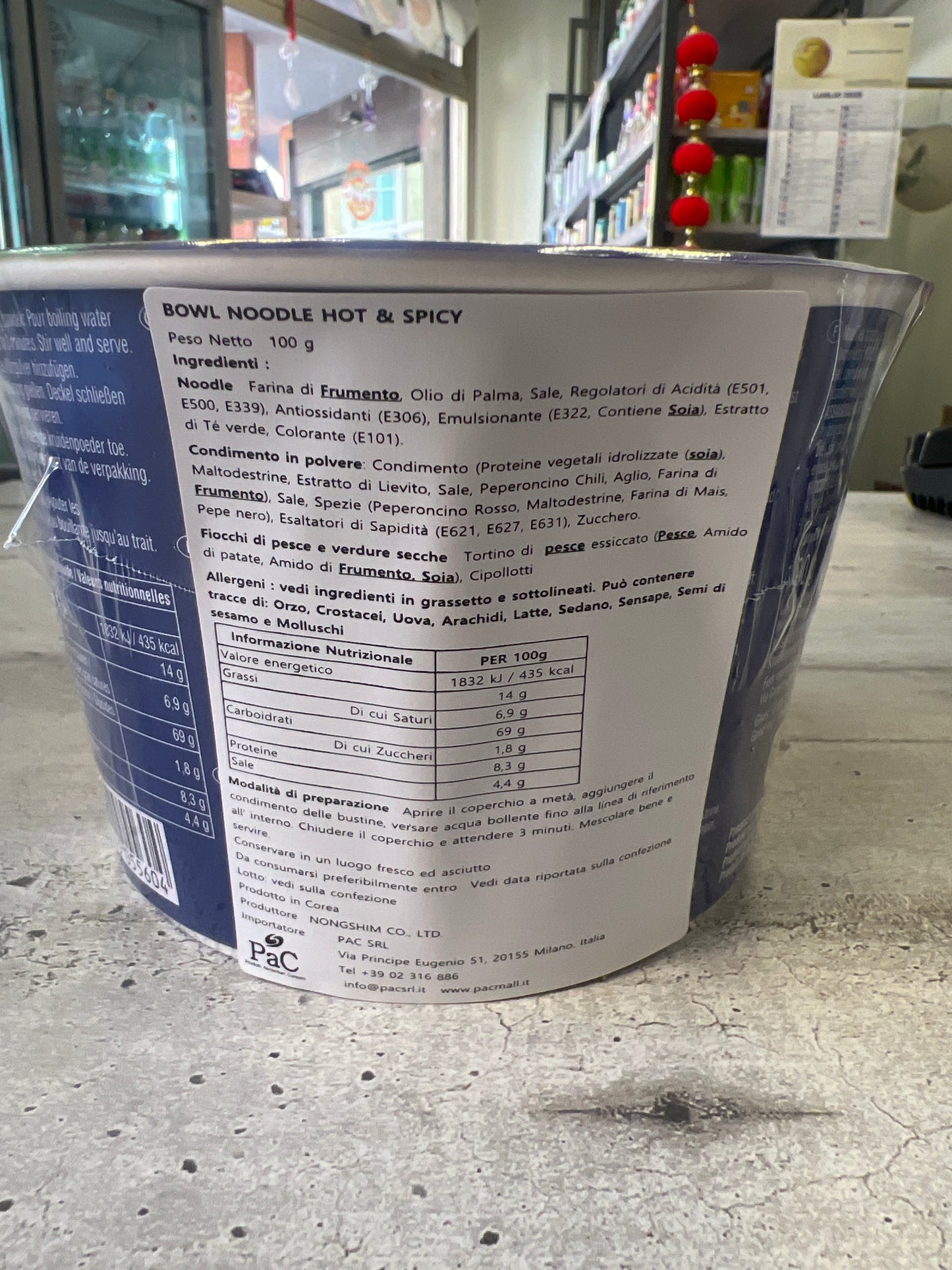 Nongshim - Ramen alle Verdure Piccanti BOWL 100g (CON BRODO)