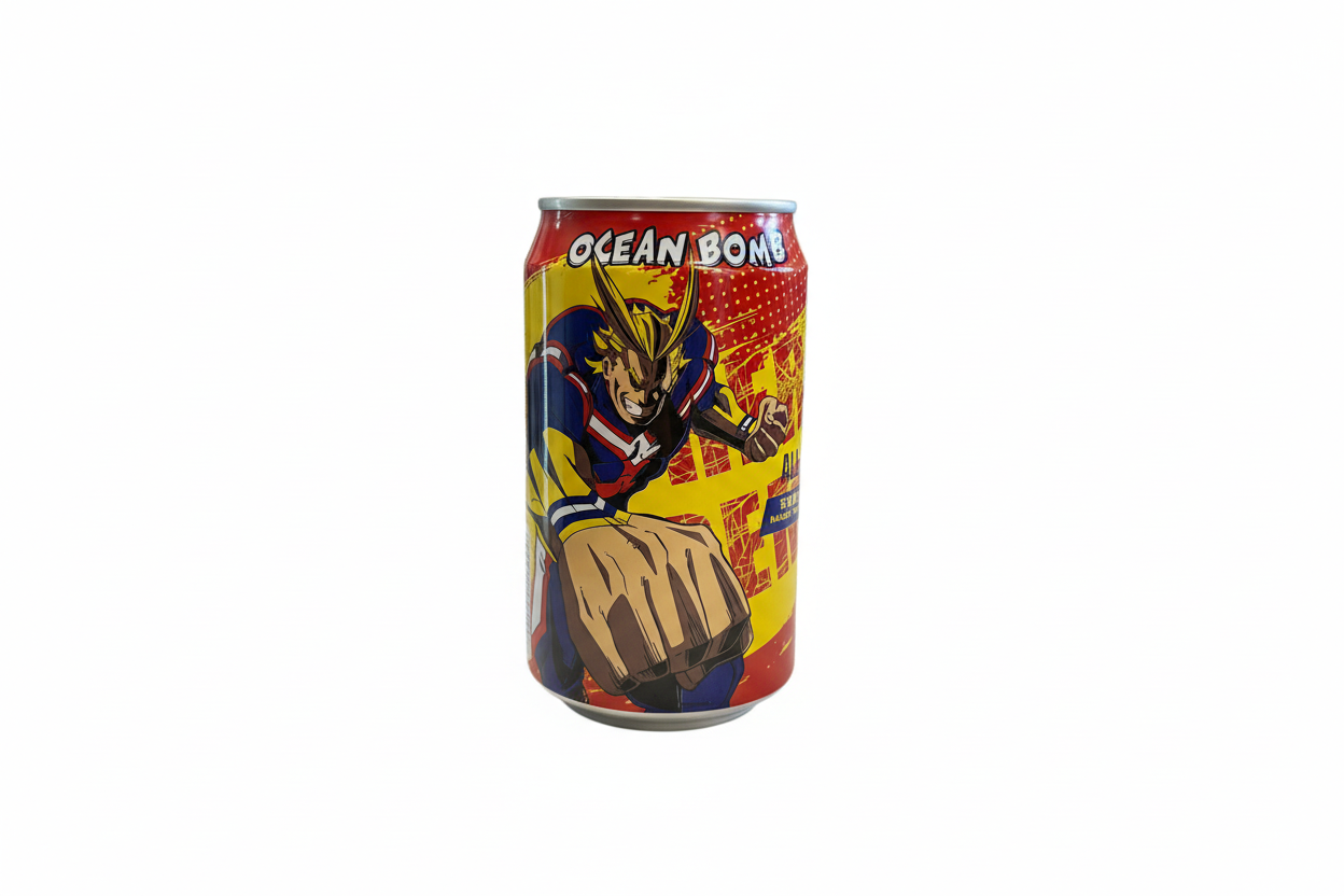 Oceanbomb MHA - Bevanda frizzante al Mango e Ananas (All Might) 330ml