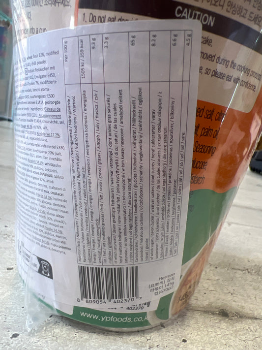 Yopokki – Rabokki (Ramen+Tteokbokki) al Kimchi 145g 🔥🍜🥢