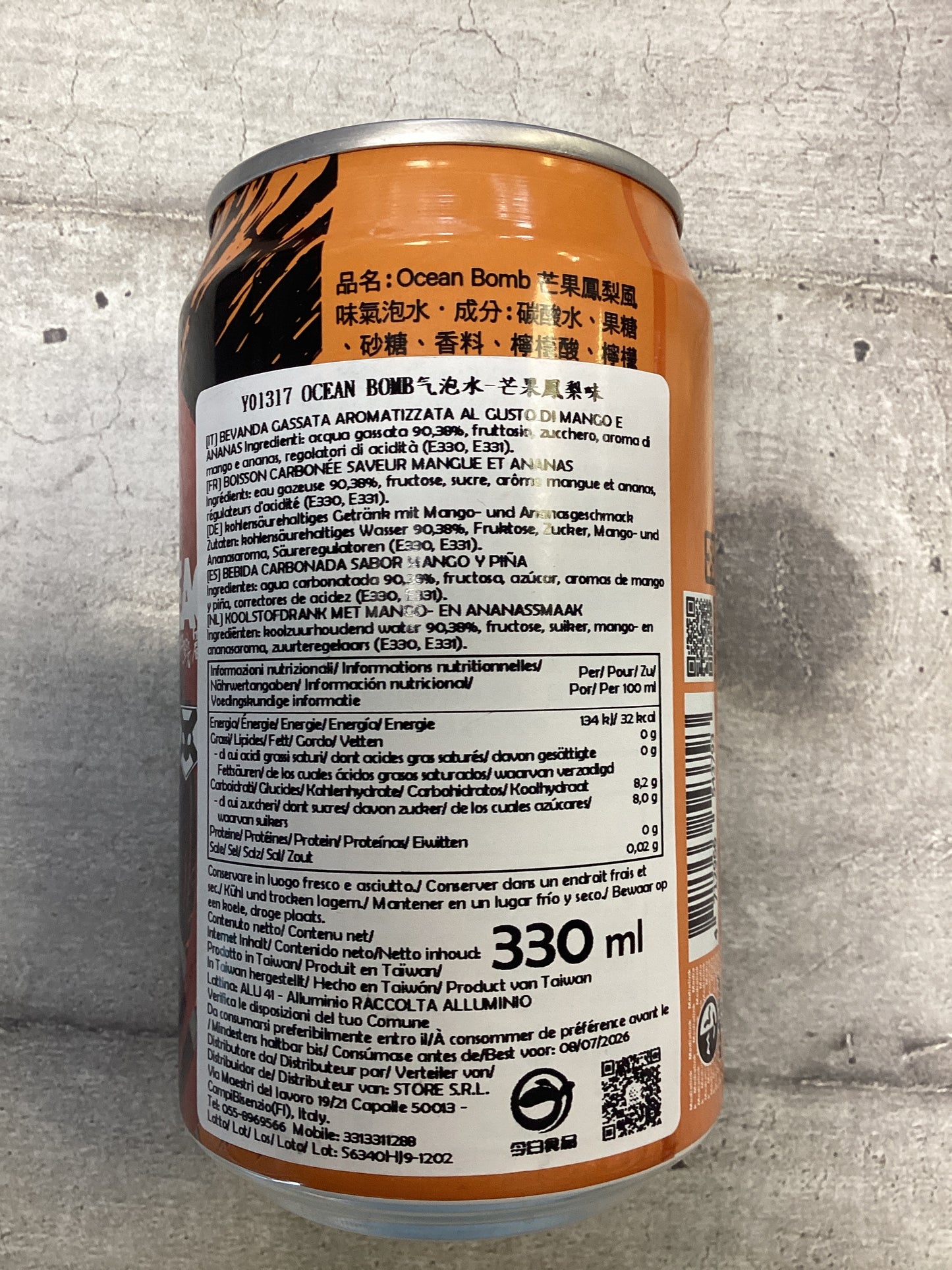 Oceanbomb - Bevanda Bleach al mango (Ichigo) 330ml