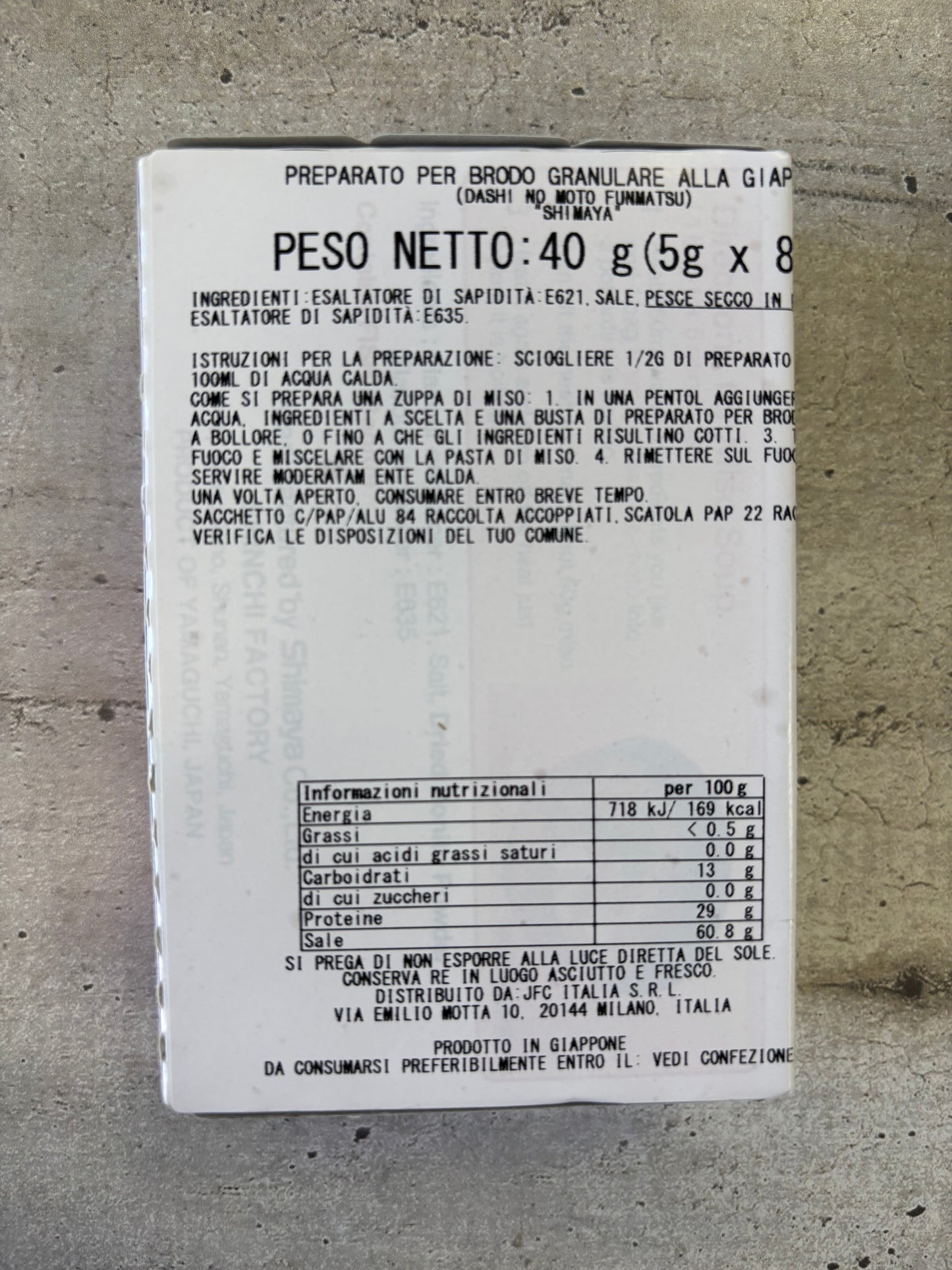 Shimaya - Brodo di Dashi in polvere 40g