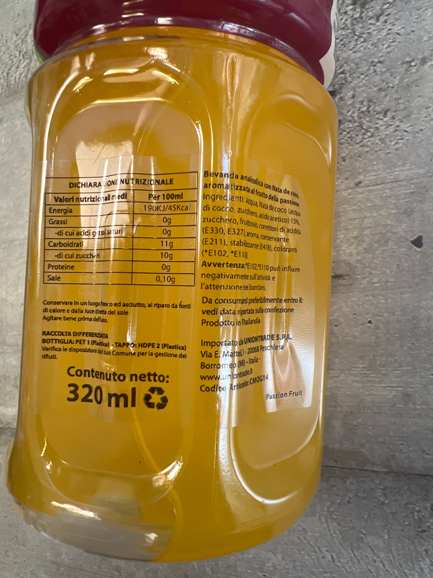 Mogu - Bevanda al passion fruit 320ml