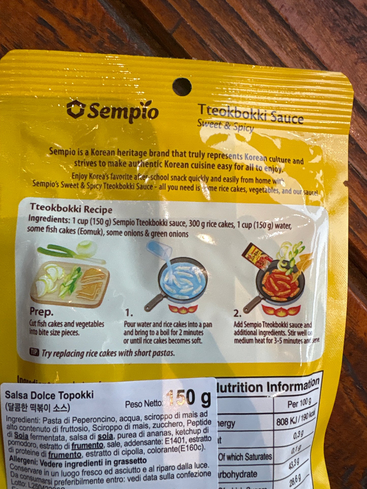 Sempio - Salsa Tteokbokki Dolce e Piccante 150g