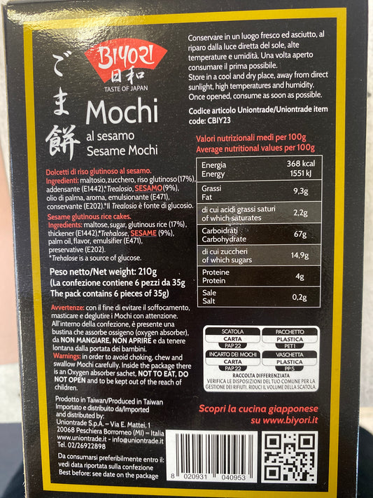 Biyori - Mochi al Sesamo 210g