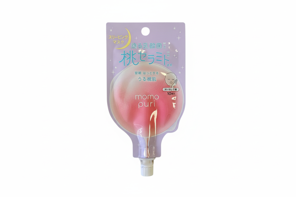 Momopuri - Maschera notte illuminante 12g