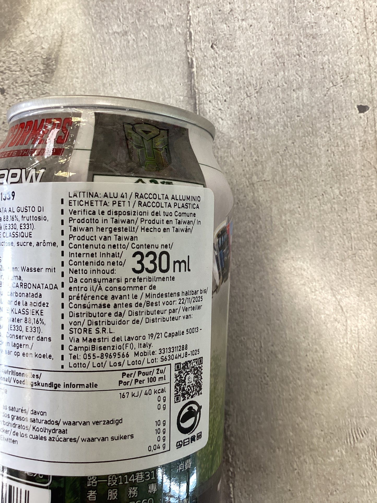 Highup - Bevanda Transformers al ramune originale 330ml