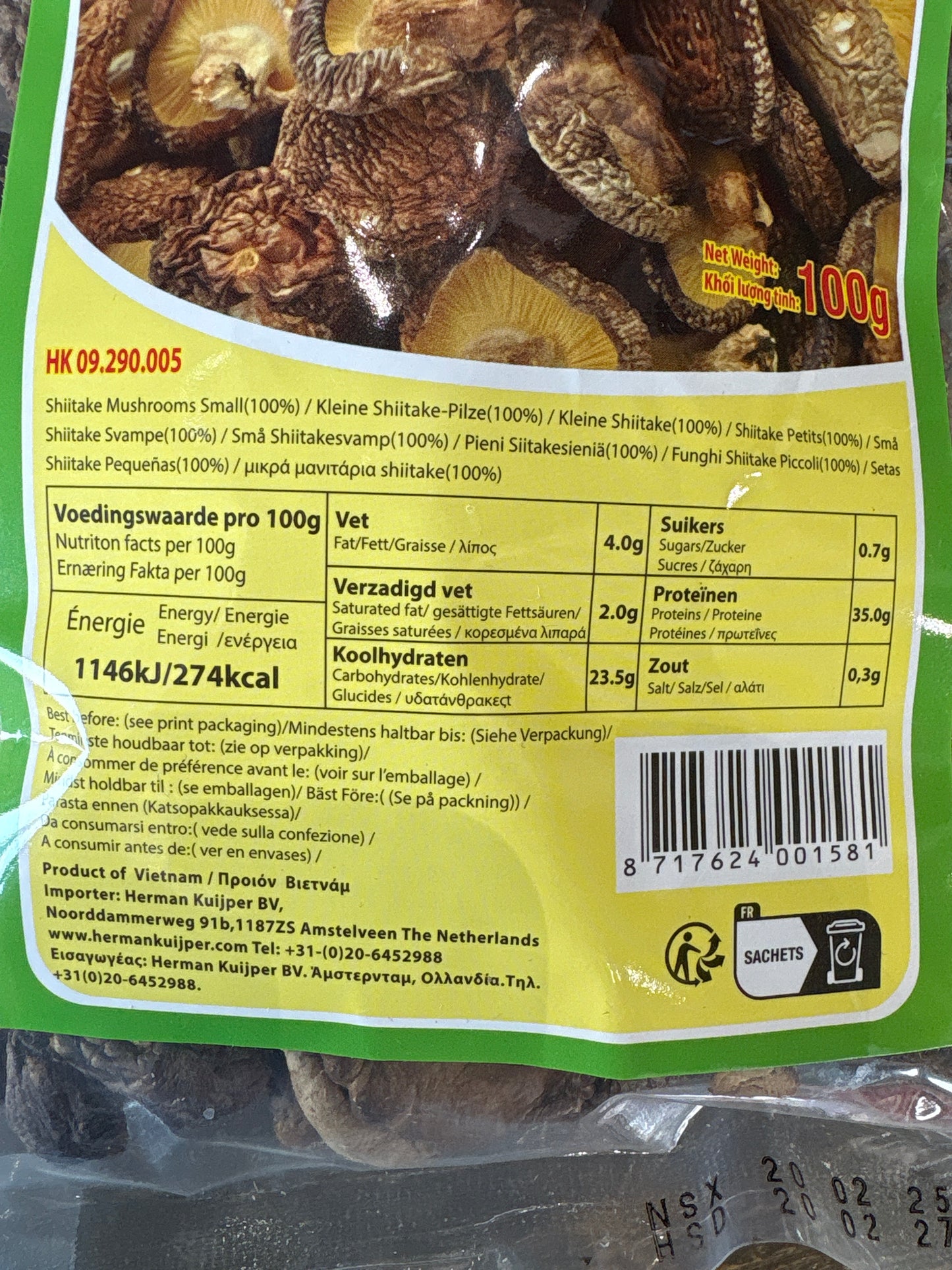 VN - Funghi Shiitake 100g