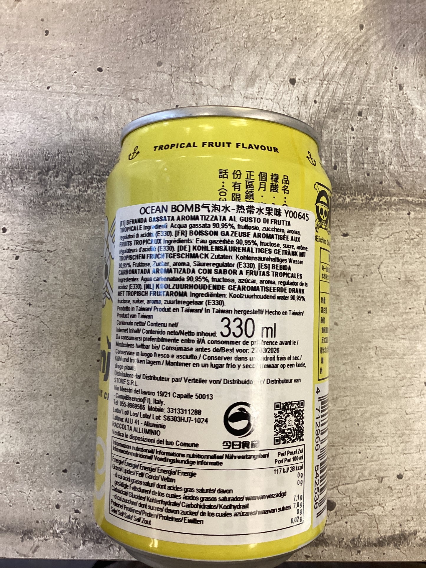 Oceanbomb - Bevanda OP ai frutti tropicali (Sanji) 330ml