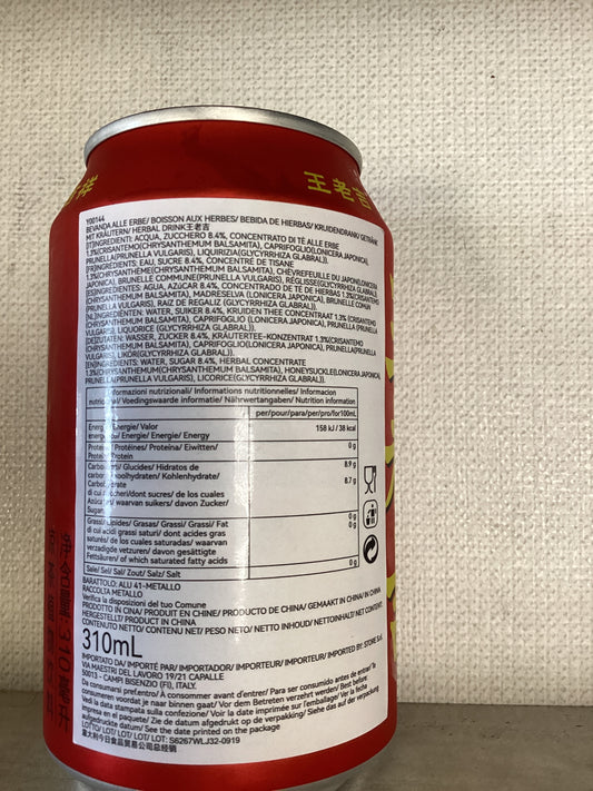 Wanglaojie - bevanda alle erbe lattina 310ml