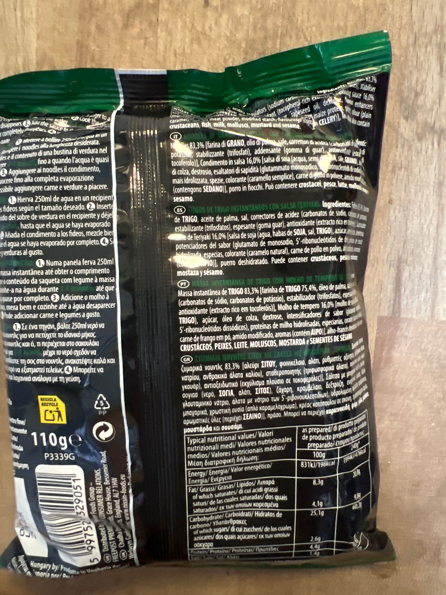 Nissin Soba - Ramen alla salsa Teriyaki 110g