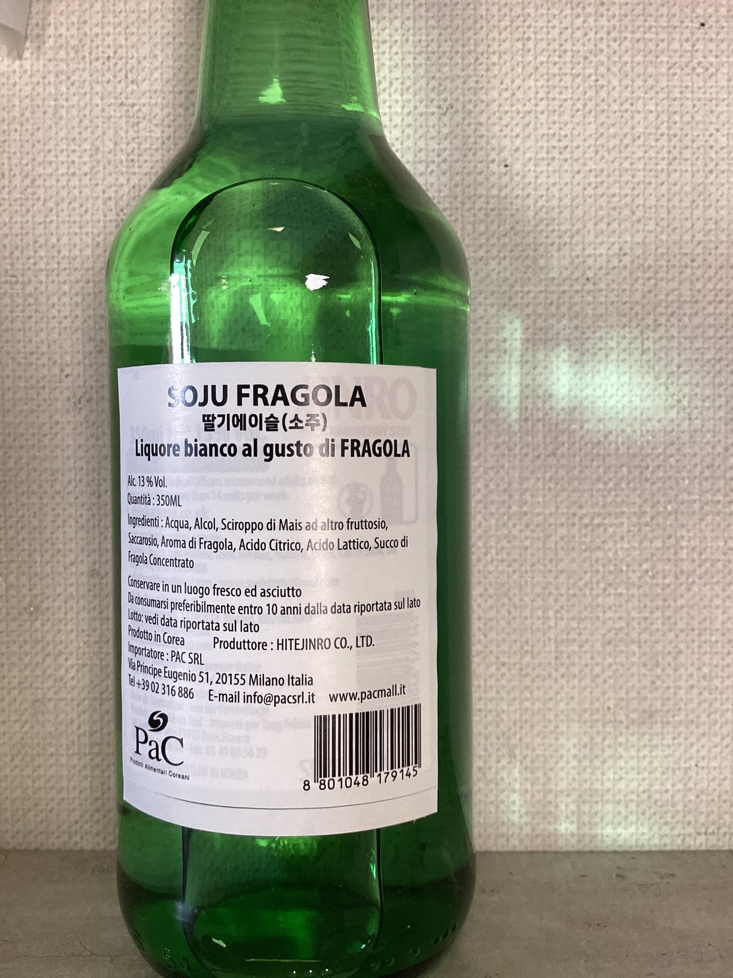 Jinro - Soju gusto Fragola Vol. 13% - 360ml