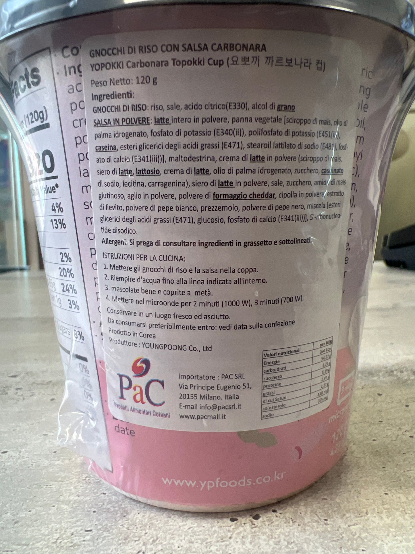 Yopokki - Tteobokki alla Carbonara 120g