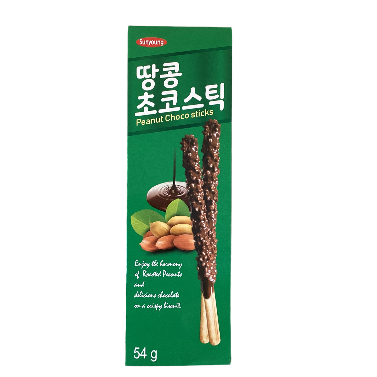 Sunyoung - Biscotti stick al Cioccolato e Arachidi 54g