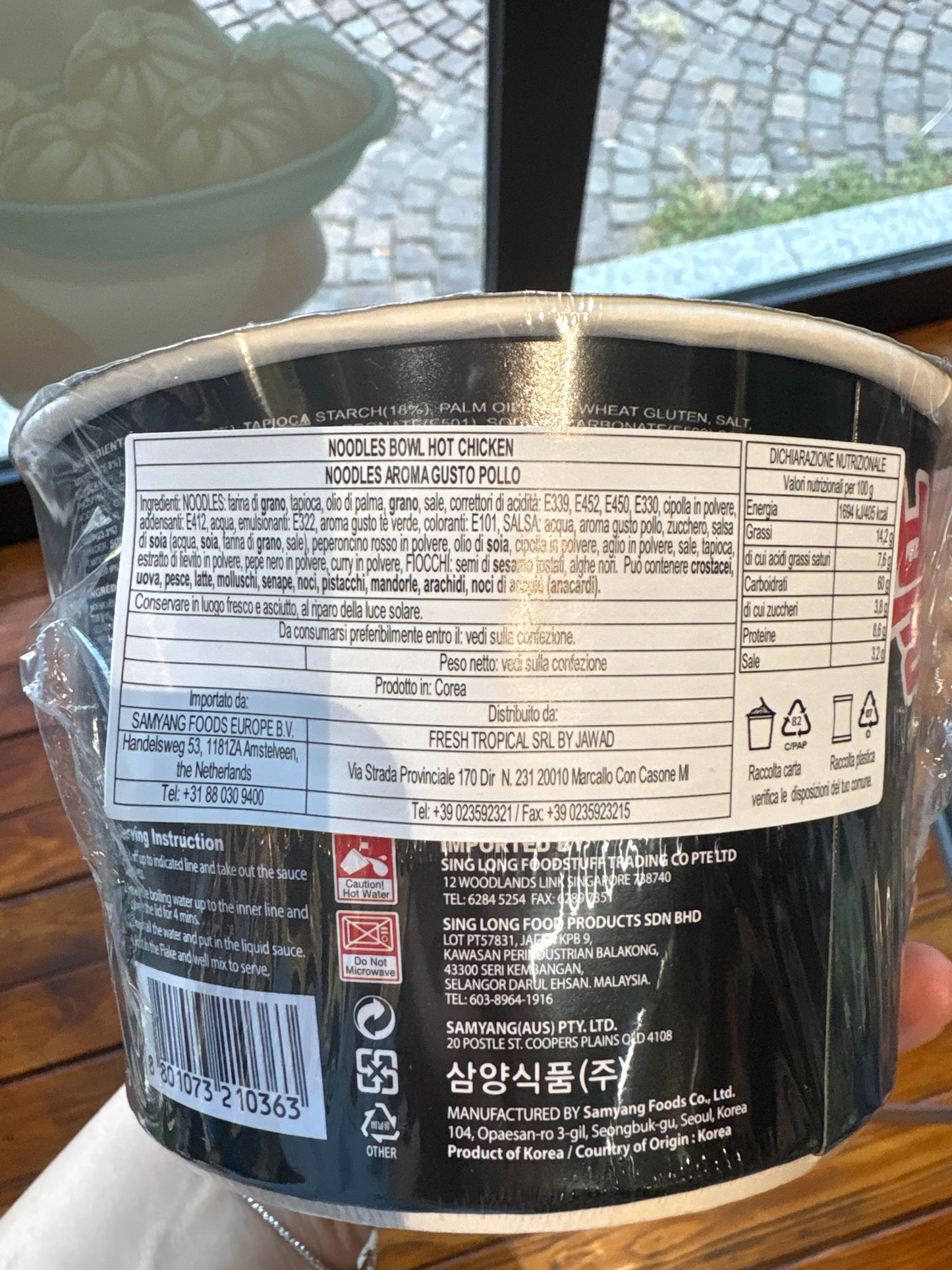 Samyang - Ramen Buldak al Pollo Piccante BOWL 105g