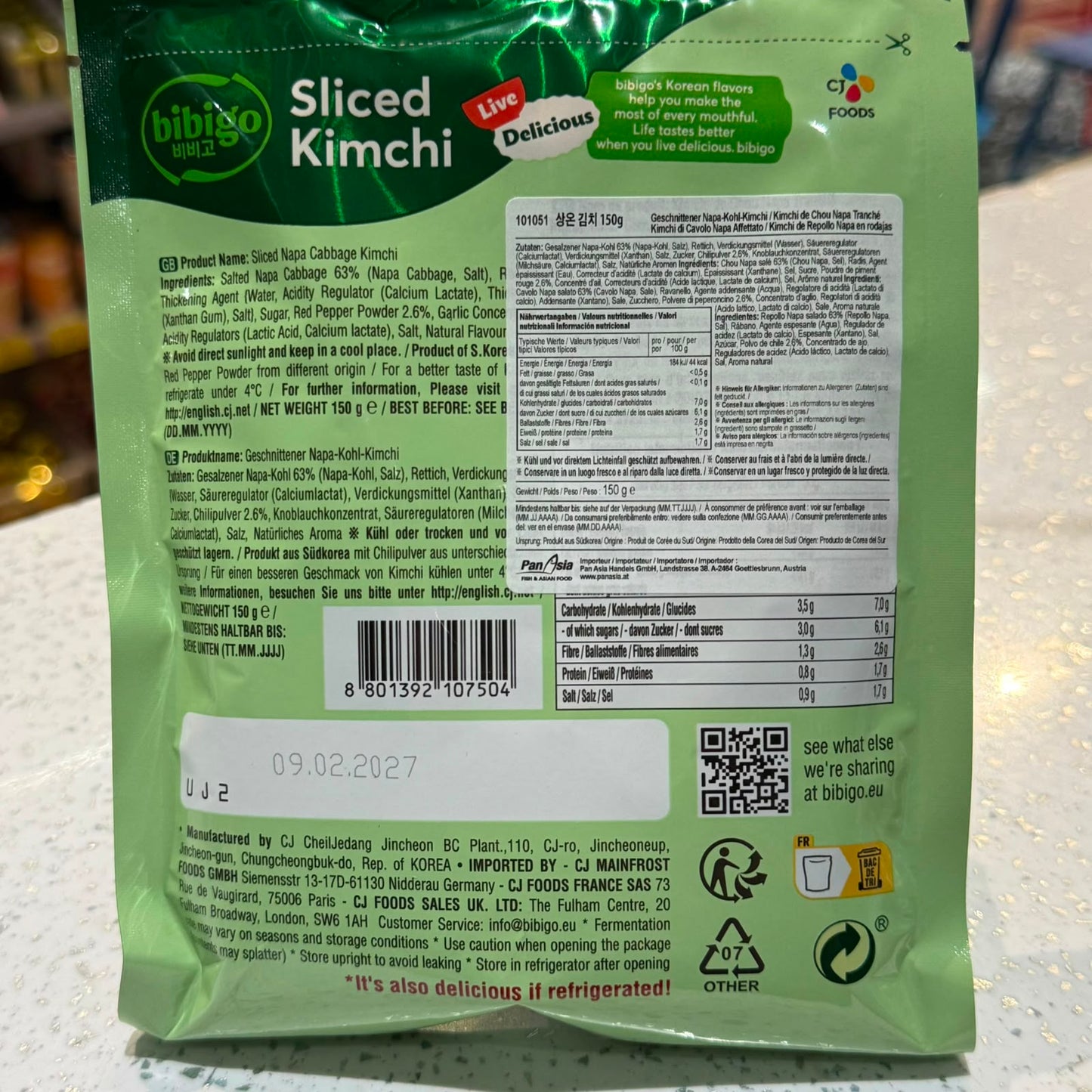 Bibigo - Kimchi Vegano affettato 150g
