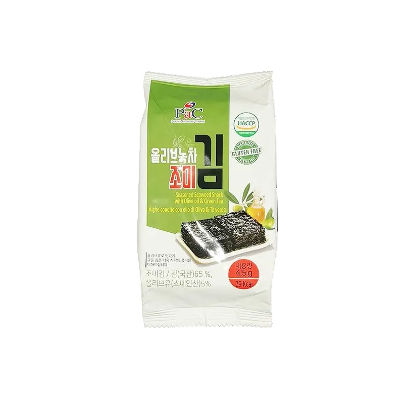 PAC – Alghe Snack all’Olio d’Oliva e Tè Verde