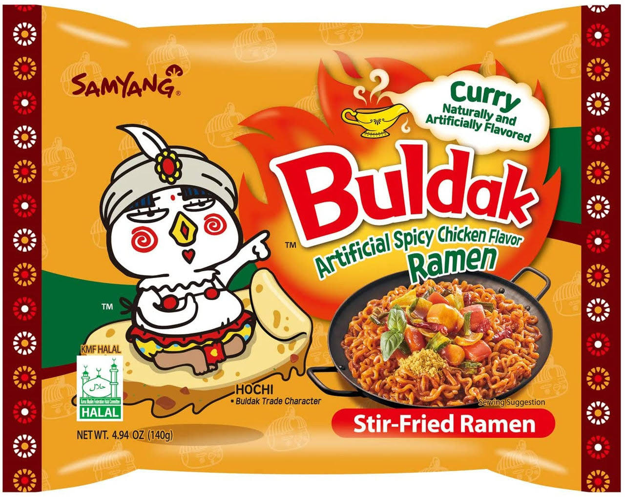 Samyang – Ramen Buldak al Pollo Piccante e Curry 140g