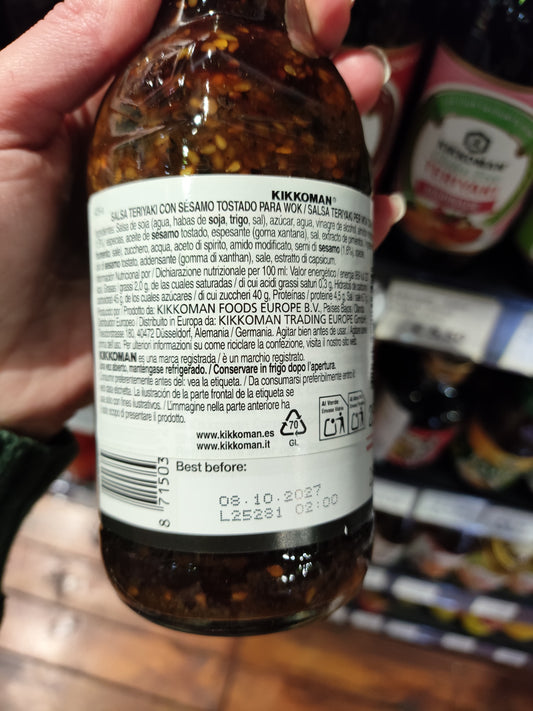 Kikkoman - Salsa Teriyaki con Sesamo Tostato 250ml