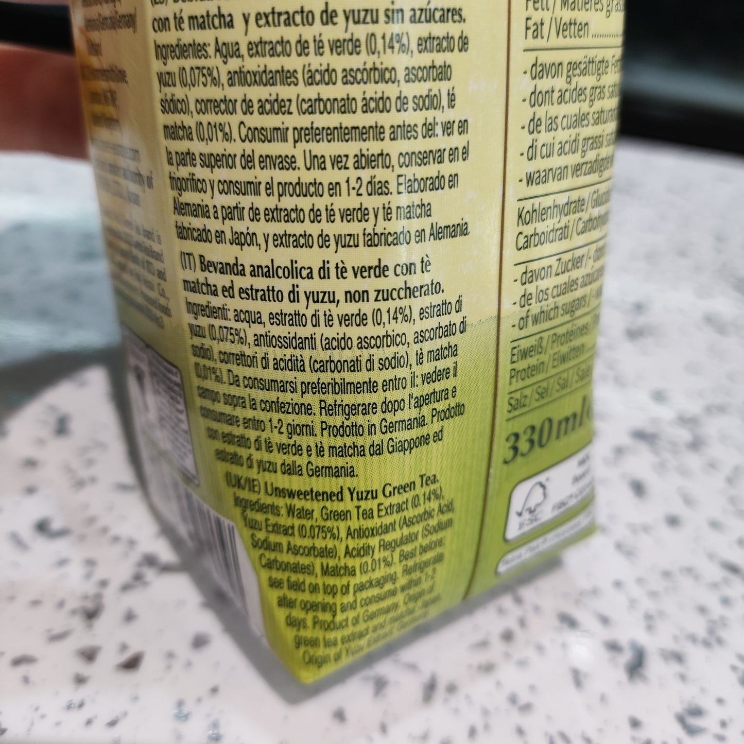 Itoen - Tè Verde allo Yuzu senza zucchero 330ml
