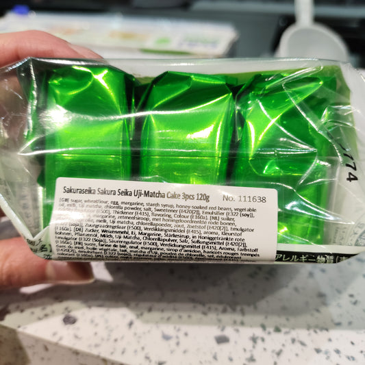 Sakura Seika - Tortine al Matcha 120g
