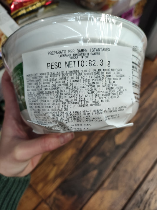 Menraku - Ramen al Tonkotsu 82,3g (CON BRODO)