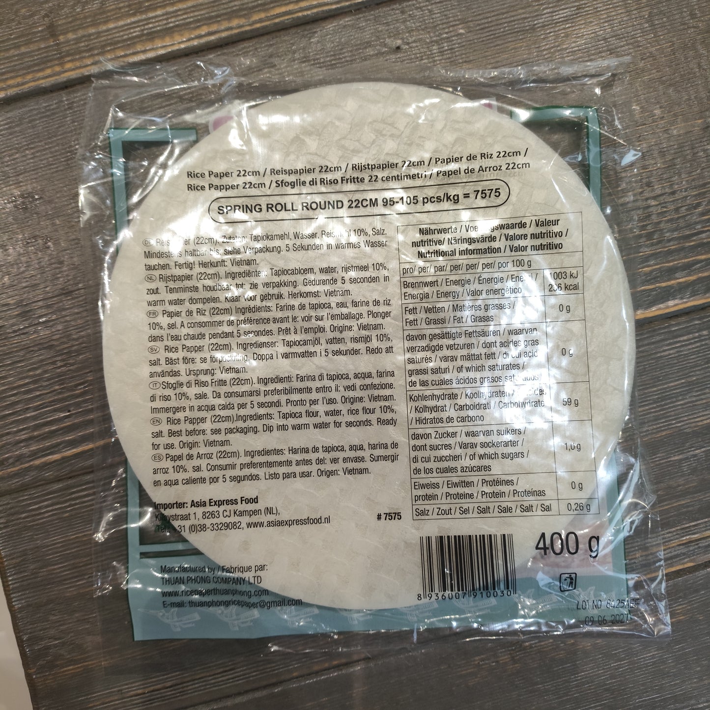 Tufoco - Carta di Riso 400g