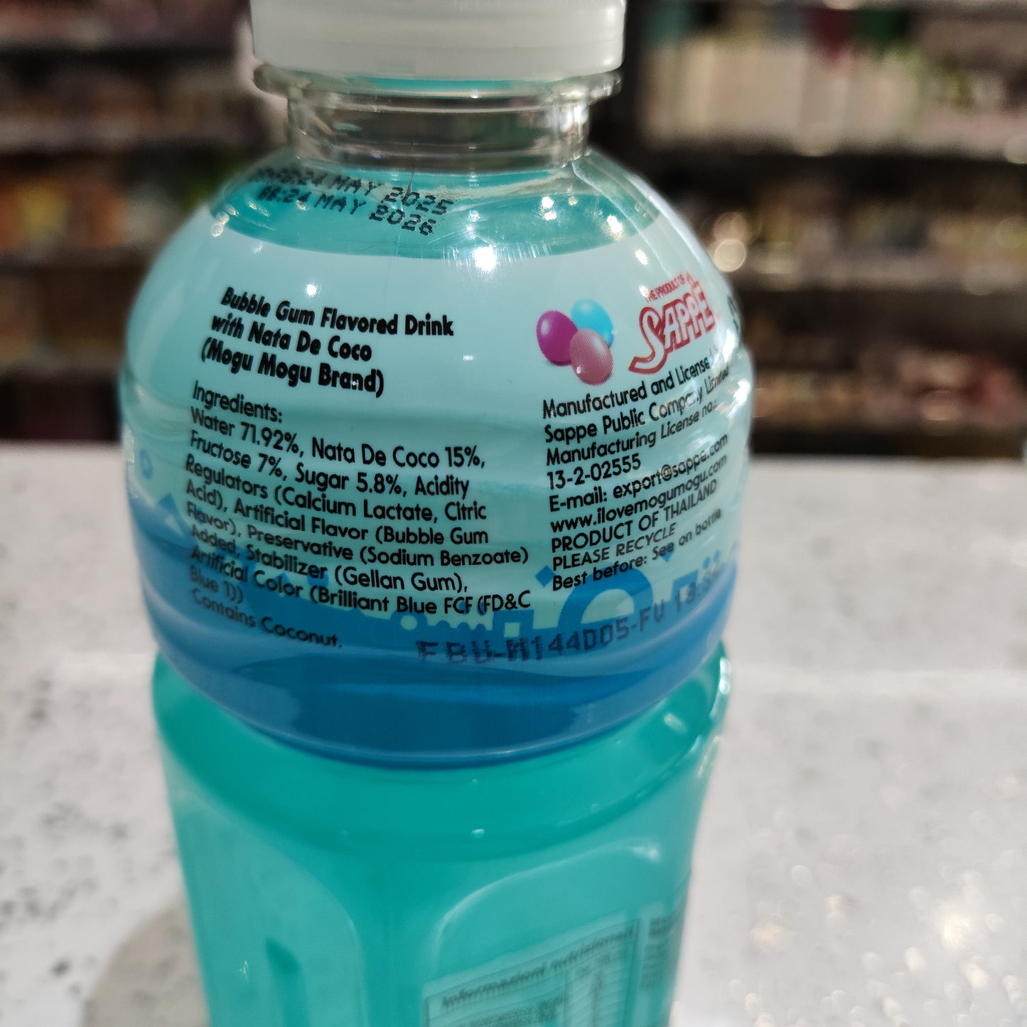 MoguMogu - Bibita al Bubble Gum con pezzi di Cocco 320ml