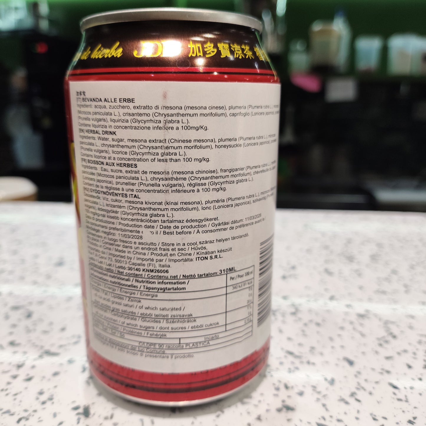 JDB - Bevanda alle Erbe in lattina 310ml