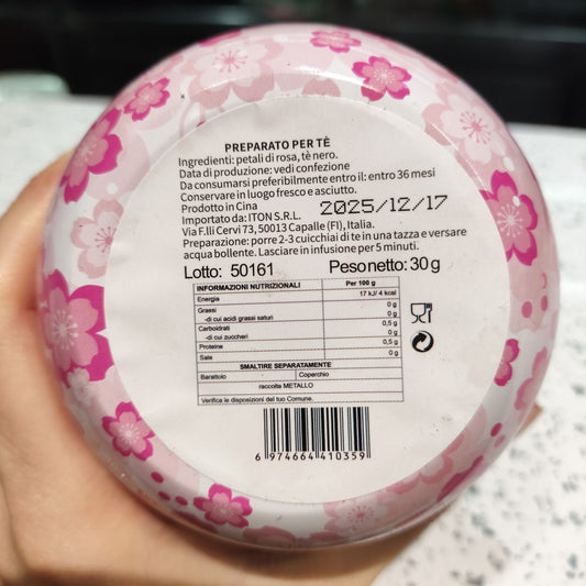 Tè alle Rose in latta 30g