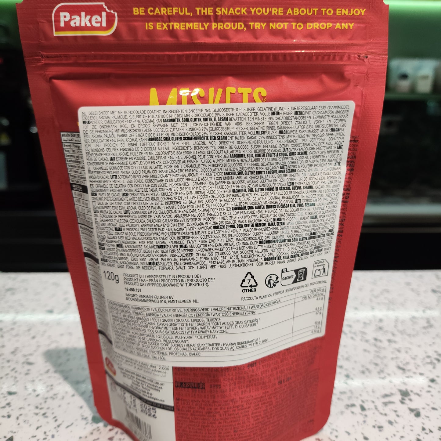 Miskets - Orsetti gommosi ricoperti di Cioccolato 120g