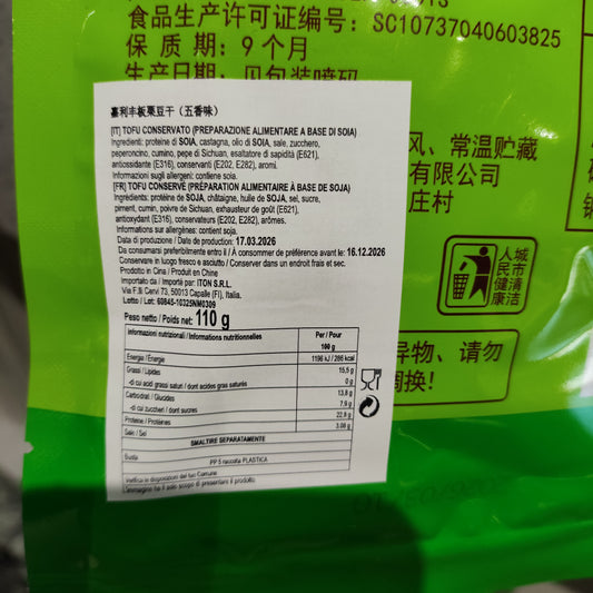 Jlf - Tofu con Castagne alle 5 spezie 110g