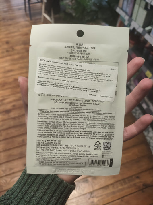 Mizon - maschera al tè verde 23g