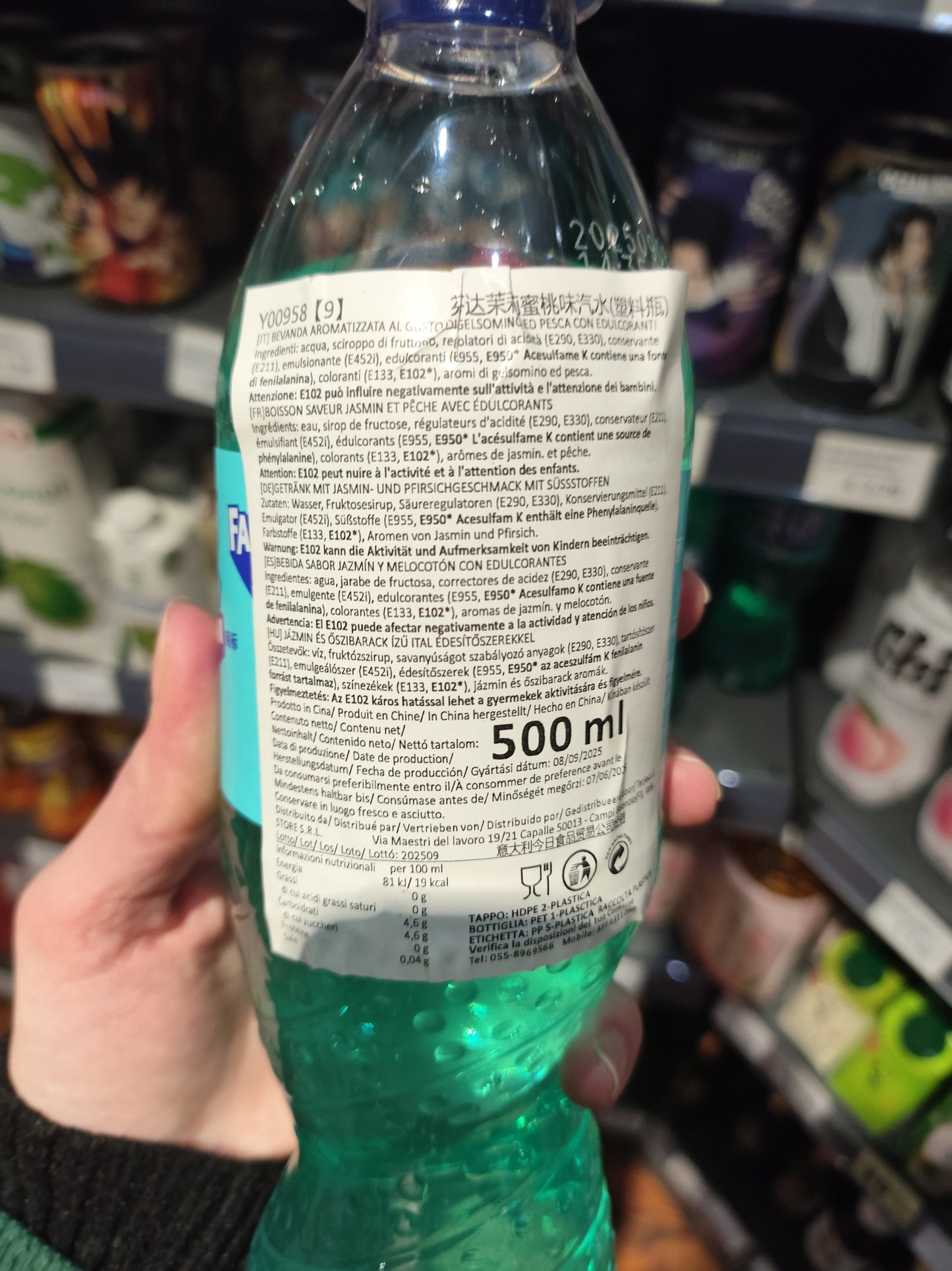 Fanta Tรจ al Gelsomino e Pesca 500ml